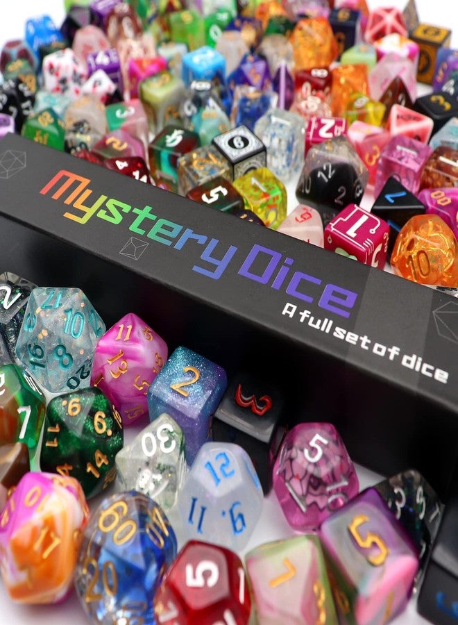 Haxtec Mystery DND Dice Set Bulk 5 Sets Random Polyhedral Dice Set for D&D Compatible with Dungeons and Dragons RPG DND - Image 2